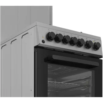 Aragaz Arctic AMG5612STLXN, Mixt, 4 arzatoare, Cuptor Electric, 8 Functii, Grill, Clasa A, 50 cm, Inox