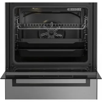 Aragaz Beko FBSM62320TXD, Mixt, 4 arzatoare, 72 l, Aprindere electrica, SteamShine Cleaning, Clasa A, 60 cm, Inox