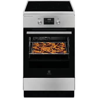 Aragaz Electrolux LKI564266X, Electric, Plita inductie, 4 zone de gatit, Booster, SteamBake, AirFry, Autocuratare catalitica, Timer, Grill, Clasa A, 50 cm, Inox