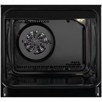 Aragaz Electrolux LKK520022K, Mixt, 4 arzatoare, Siguranta plita, Aprindere integrata, Timer mecanic, Iluminare cuptor, Grill, Clasa A, 50 cm, Negru