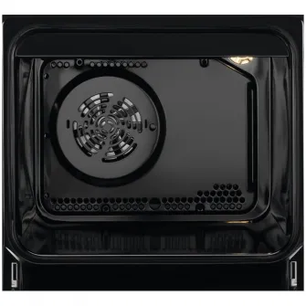 Aragaz Electrolux LKK660220K, Mixt, 4 arzatoare , Siguranta plita, Aprindere integrata, Cuptor electric, Plus Steam, AirFry, Timer, Grill electric, Clasa A, 60 cm, Negru