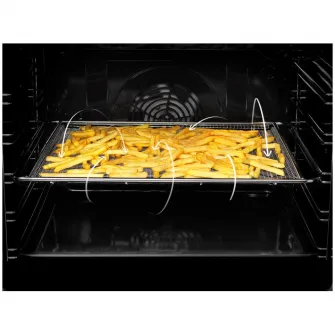 Aragaz Electrolux LKK660220X, Mixt, 4 arzatoare , Siguranta plita, Aprindere integrata, Cuptor electric, Plus Steam, AirFry, Timer, Grill electric, Clasa A, 60 cm, Inox