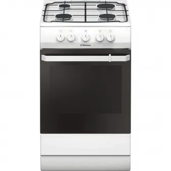 Aragaz Hansa FCGW510009,4 arzatoare, Gaz, 50 cm, Alb