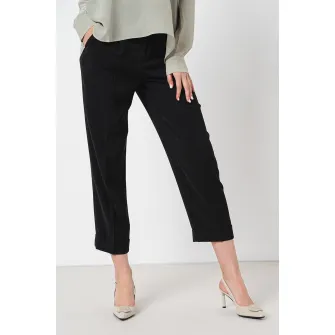 ARMANI EXCHANGE, Blugi conici crop cu talie inalta, Negru, 4