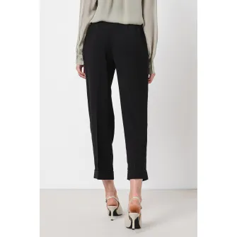 ARMANI EXCHANGE, Blugi conici crop cu talie inalta, Negru, 4