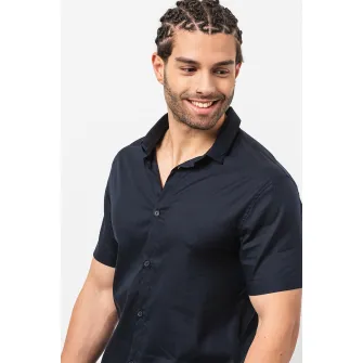 ARMANI EXCHANGE, Camasa cu maneci scurte, Albastru ultramarin, 2XL