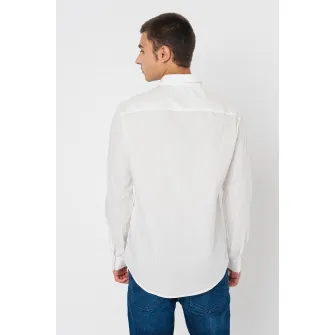 ARMANI EXCHANGE, Camasa uni cu maneci lungi, Alb optic, S