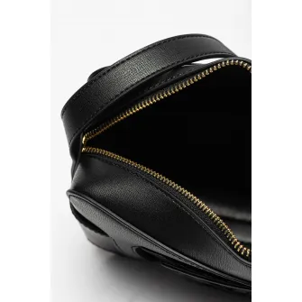 ARMANI EXCHANGE, Geanta crossbody de piele ecologica cu placuta logo, Negru