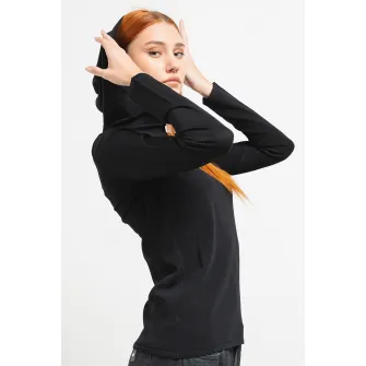 ARMANI EXCHANGE, Pulover cu gluga si logo, Negru, S