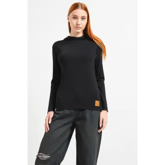 ARMANI EXCHANGE, Pulover cu gluga si logo, Negru, S