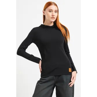 ARMANI EXCHANGE, Pulover cu gluga si logo, Negru, S