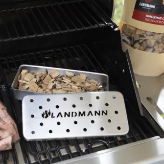 Aschii de afumare Landmann, lemn de stejar cu aroma de vin rosu, 500 g