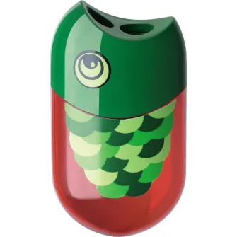 Ascutitoare Faber-Castell cu radiera, fish