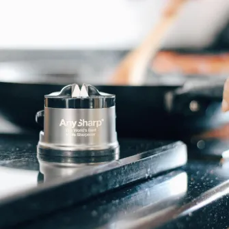 Ascutitor de cutite AnySharp Pro, Brushed Metal