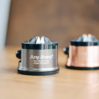 Ascutitor de cutite AnySharp Pro, Brushed Metal
