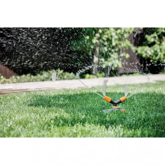 Aspersor doua brate cu baza Rotax GF Garden,jet ajustabil,2-4 bar,19 l/min,plastic