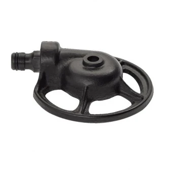 Aspersor universal stationar rotund Fiskars 1023663, corp din metal, rezistent la rugina