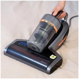 Aspirator antiacarieni JIMMY BX7 Pro, putere 700W, incalzire 60°+ UV+Ultrasonic, tehnologie inteligenta pentru detectarea prafului si a acarienilor, sterilizare UV si ultrasunete, incalzire rapida in numai 5s, Gri