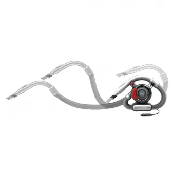 Aspirator auto BlackDecker PD1200AV-XJ Dustbuster Flexi, 12V, tub aspirare 2 in 1, 12.5W, cablu 5m, negru/rosu/argintiu