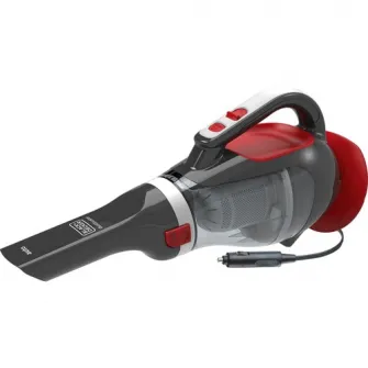 Aspirator auto portabil Black & Decker ADV1200 dustbuster, 12V, conector bricheta, fara sac, recipient colectare praf 0.6L, putere mare de aspirare, cablu alimentare 5m, 12.5AW, accesorii incluse