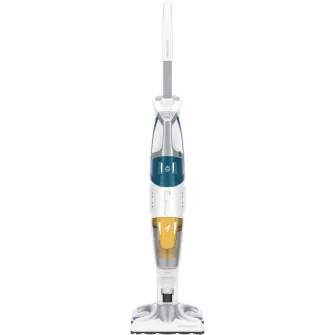 Паровой пылесос Rowenta RY8561WH Clean & Steam Multi, 1700 Вт, автономная подача пара 30 мин, контейнер для пыли 0,5 л, контейнер для воды 0,4 л, белый/синий
