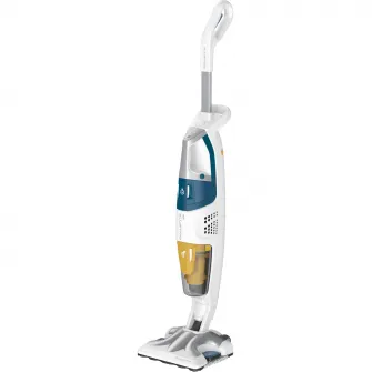Паровой пылесос Rowenta RY8561WH Clean & Steam Multi, 1700 Вт, автономная подача пара 30 мин, контейнер для пыли 0,5 л, контейнер для воды 0,4 л, белый/синий