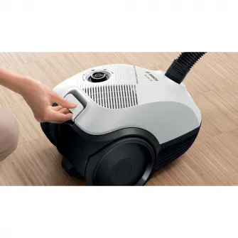 Aspirator cu sac Bosch BGLS2WH1H Seria 2, 600w, capacitate de colectare 3.5 l, nivel de zgomot 80dB, Alb