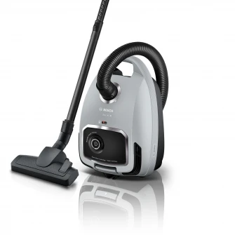 Aspirator cu sac Bosch Serie 6 BGB6X330, capacitate sac 4 L, sistem Remote Power Control, 700 W, fabricat in Germania, Grafit