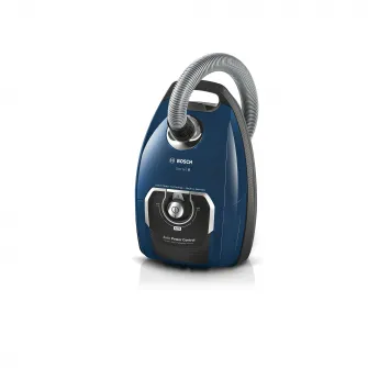 Aspirator cu sac Bosch Serie 8 BGL8X230, Filtru igienic HEPA 13, 5 L, Automatic Power Control, 890 W, fabricat in Germania, 35.4 kWh/an, Albastru