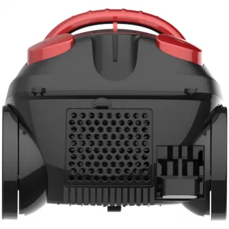 Aspirator cu sac Daewoo RC-230R-3, 700 W, capacitate sac de hartie 2 l, cotrol putere variabil, tub telescopic, furtun rotativ 360 grade, perie standard + accesorii pentru tapiterie si locuri inguste, Rosu