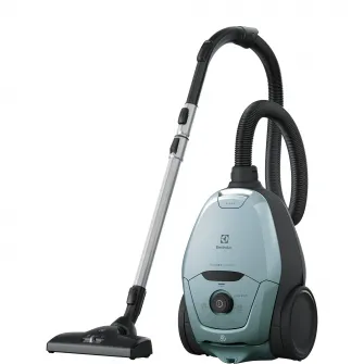 Aspirator cu sac Electrolux Pure D8 PD82-4MB, 600W, functia AUTO, filtru de evacuare lavabil, indicator LED sac plin, 57 dB(A), perie parchet, albastru