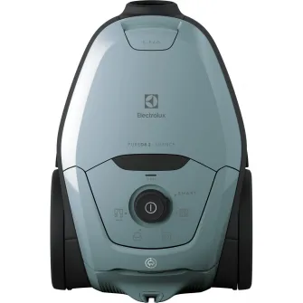 Aspirator cu sac Electrolux Pure D8 PD82-4MB, 600W, functia AUTO, filtru de evacuare lavabil, indicator LED sac plin, 57 dB(A), perie parchet, albastru