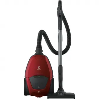 Aspirator cu sac Electrolux Pure D8 PD82-ANIMA, 600W, Clasa A+, functia SMART, telecomanda, afisaj digital, 57 dB(A), Kit pentru animale de casa, Chilli Red