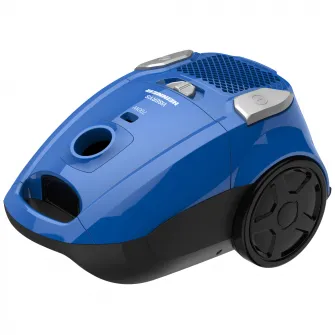 Aspirator cu sac Heinner HVC-MBL1400-V2, 700 W, sac textil, 3 L, putere variabila, HEPA 12, tub telescopic metalic, Albastru
