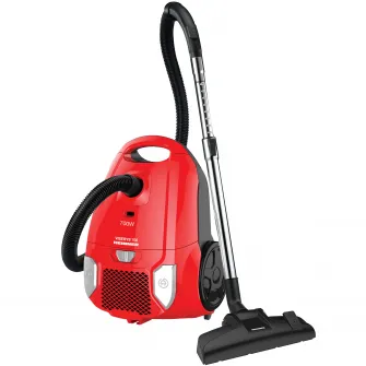 Aspirator cu sac Heinner HVC-MRD1400, 700 W, sac textil, 3 L, putere variabila, HEPA 12, tub telescopic metalic, Negru