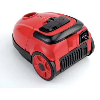 Aspirator cu sac Heinner HVC-VB750RD, putere 750W, putere de aspirare: 180W, sac textil 1.6 L, control variabil al puterii, nivel de zgomot: 78dB, Rosu