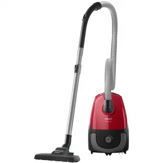 Aspirator cu sac Philips PowerGo FC8243/09, 750 W, 3L, filtru antialergic, Rosu