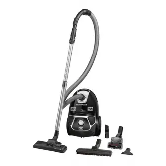 Aspirator cu sac Rowenta Compact Power Animal Care RO3985EA, 750W, tub telescopic din metal, sac Hygiene+, negru