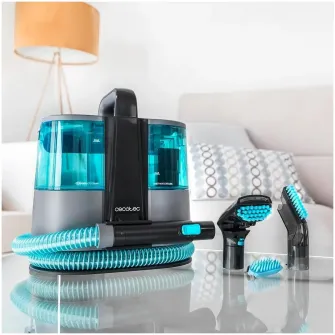 Aspirator cu spalare Cecotec Conga 4000 Carpet&Spot Clean XL 08425, 400W, putere aspirare 12kpa, rezervor apa/detergent, rezervor apa murdara, curatare covoare, tapiterie, saltele, pulverizare, gri/negru