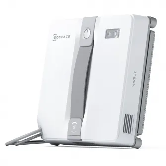Aspirator de curatat geamuri WINBOT MINI Grey Ecovacs, tehnologie WIN-SLAM 3.0, putere de aspirare 3200Pa, capacitate rezervor apa 60ml, pad microfibra, 3 moduri de curatare, alb