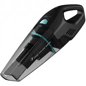 Aspirator de mana 2 in 1 Cecotec Conga Immortal ExtremeSuction, 22.2V, Volum 0,5 l, Tehnologie ExtremeSuction si Wet  Dry, Sistem ciclonic, Autonomie 25 de minute, Negru