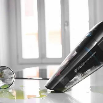 Aspirator de mana 2 in 1 Cecotec Conga Immortal ExtremeSuction, 22.2V, Volum 0,5 l, Tehnologie ExtremeSuction si Wet  Dry, Sistem ciclonic, Autonomie 25 de minute, Negru