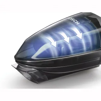 Aspirator de mana Bosch BHN20L, 18 V Li-Ion, Autonomie 45 min, 2 trepte de putere, Albastru