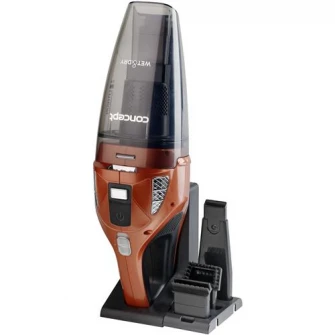 Aspirator de mana Concept VP4360, 11.1 V, Wet & Dry, 0.45 L, lichid 150 ml, 2 niveluri putere, filtru HEPA, Bronz
