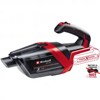 Aspirator de mana pe acumulator Einhell Expert TE-HV 18/06 Li-Solo Power X-Change 18 V, putere de aspirare de 72 mbar, inclusiv duza pentru spatii inguste, duza pentru tapiterie, duza pentru podea, recipient de praf de 0,6 L, fara acumulator/incarcator