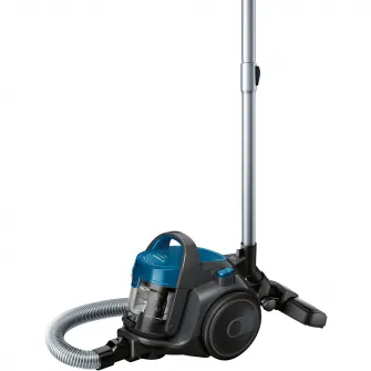 Aspirator fara sac Bosch BGS05A220, 700 W, 1.5 l, 3 A, Filtru igienic PureAir, Negru/Albastru
