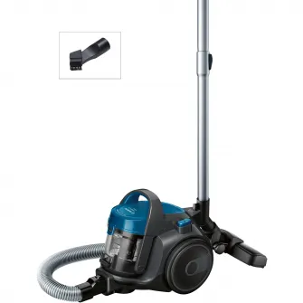 Aspirator fara sac Bosch BGS05A220, 700 W, 1.5 l, 3 A, Filtru igienic PureAir, Negru/Albastru