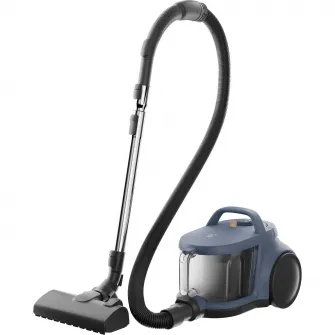 Aspirator fara sac Electrolux 500 EL51C1LDB, 850 W, recipient praf 2l, filtrare HEPA, raza de actiune 9 m, perie premium AllFloor, tub metalic telescopic cu blocare, albastru denim/negru