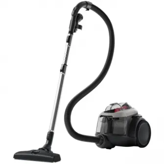 Aspirator fara sac Electrolux EL61A4UG, 700 W, 1,6 l, filtrare in 6 trepte, filtru Hygiene 12 lavabil, perie ParkettoPro, perie Turbo, Animal Kit, gri