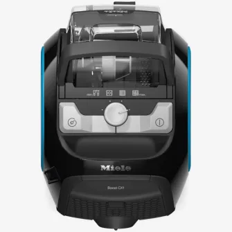 Aspirator fara sac Miele Boost CX1 Blue Pulse, 890 W, 4 trepte de putere, tehnologie Vortex, filtru Hygiene AirClean, negru obsidian